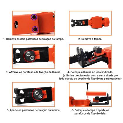 Imagem de Adaptador Serra Sabre Tico Tico P/ Furadeira Parafusadeira
