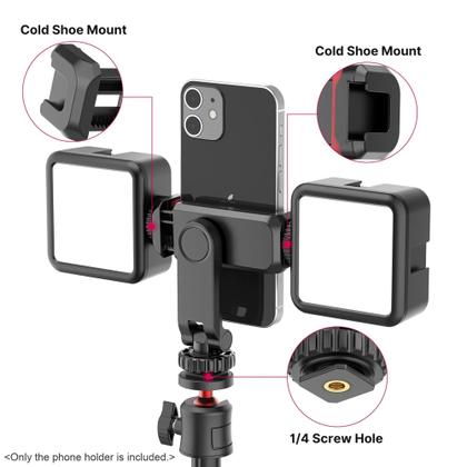 Imagem de Adaptador suporte câmera celular Ulanzi ST-06S com sapata luz montagem