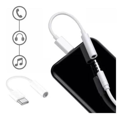 Imagem de Adaptador TIPO C Cabo P2 Fone Ouvido Todos celulares USB-C