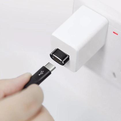 Imagem de Adaptador Tipo C Fêmea Para USB Macho Plug 2.0