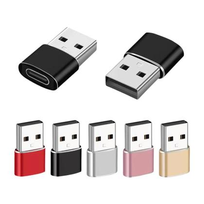 Imagem de Adaptador Tipo C Fêmea Para USB Macho Plug 2.0