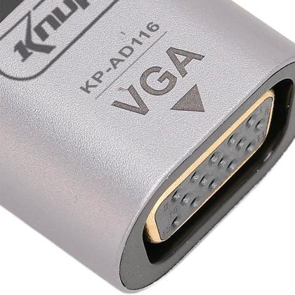 Imagem de Adaptador Tipo-C para VGA com Resolução 1080p e Plug and Play