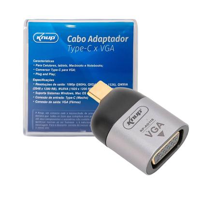 Imagem de Adaptador Tipo-C para VGA com Resolução 1080p e Plug and Play