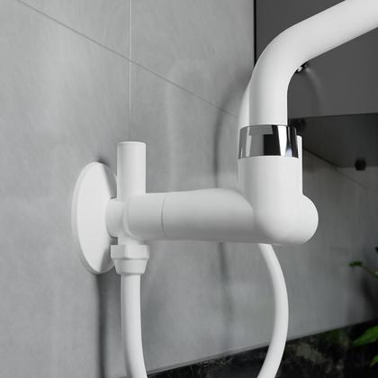 Imagem de Adaptador torneira filtro de agua abs branco 10 peças com registro blukit