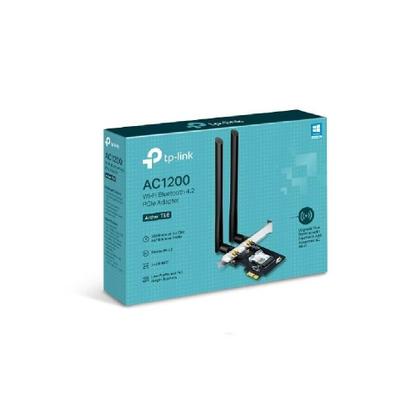 Imagem de Adaptador TP-Link Archer T5E, PCIe, WI-FI, BLUETOOTH 4.2, Velocidade 1167 Mbps, 2 Antenas Externas Destacáveis, AC1200 - ARCHER T5E