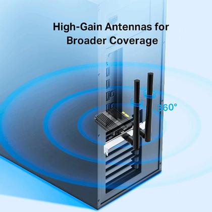 Imagem de Adaptador TP-Link Archer TX50E PCIe Wi-Fi 6 Bluetooth AX3000