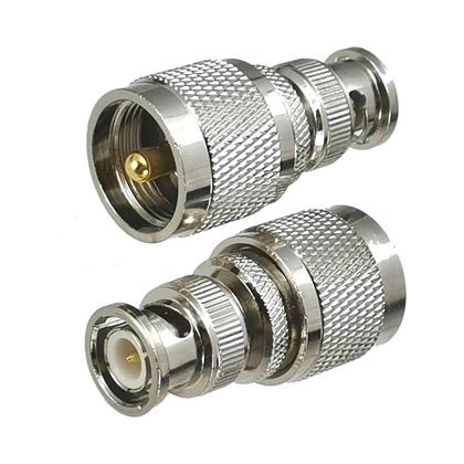 Imagem de Adaptador UHF PL259 SO239 Para BNC Macho/Fêmea 50 Ohm Conector Coaxial RF Com Flange Em Ângulo Reto