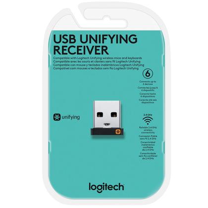 Imagem de Adaptador Unifying USB para Bluetooth 3.0, Logitech, Preto - 910-005235
