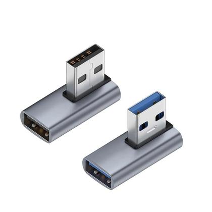 Imagem de Adaptador USB 3.0 de 90 Graus - Extensão Macho para Fêmea