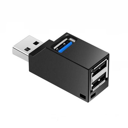 Imagem de Adaptador USB 3.0 para 3 Portas - Hub Mini para PC e Laptop