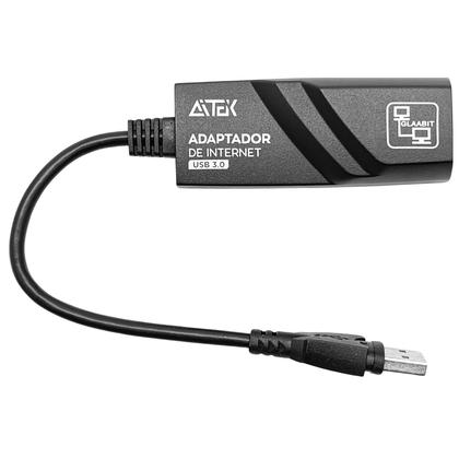 Imagem de Adaptador USB 3.0 para Ethernet, 10/100/1000 Mbps Gigabit RJ45 Adaptador de Rede LAN