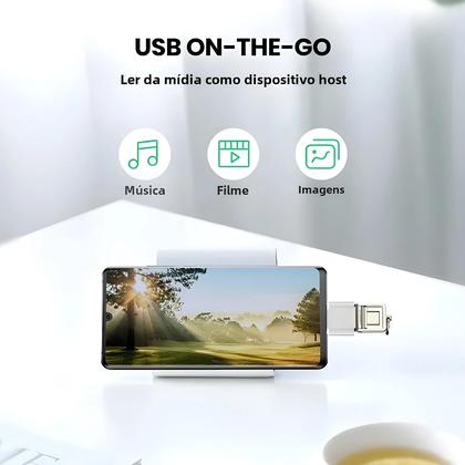 Imagem de Adaptador USB-C para USB 3.0 - Conector OTG para Macbook, iPad Mini 6 e Mais