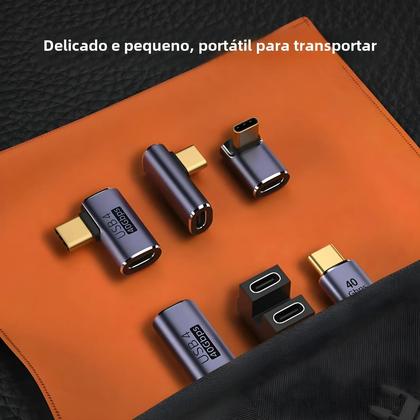 Imagem de Adaptador USB-C para USB 4.0 100W 8K 60Hz - NNBILI - Conector Macho/Fêmea em U