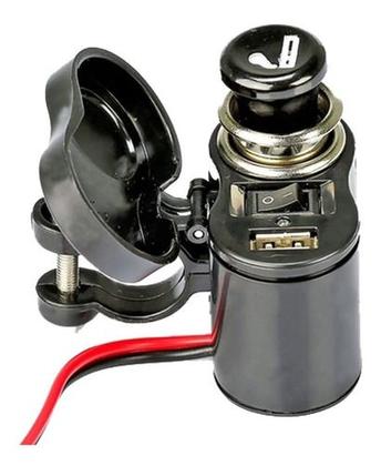 Imagem de Adaptador Usb E Tomada Carregadora 12v Para Motos