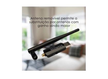 Imagem de Adaptador USB Internet Wireless Intelbras IWA 3001 Wi-Fi 300 Mbps
