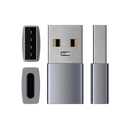Imagem de Adaptador USB para USB-C Satechi, Cinza - ST-TAUCM (space gray)