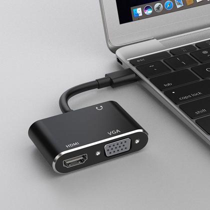 Imagem de Adaptador USB para VGA, 1080p FHD Fast USB3.0 para VGA/HDMI