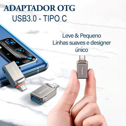 Imagem de Adaptador Usb Tipo C Macho P/ Usb 3.0 Fêmea Celular Mcdodo