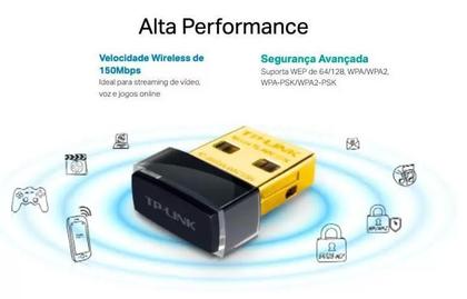 Imagem de Adaptador Usb Wifi Para Pc Tp Link Tl-Wn725N 150Mbps