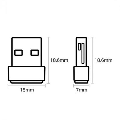 Imagem de Adaptador Usb Wireless Ac600 Band 2.4Ghz E 5Ghz T2U Nano