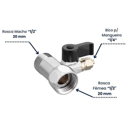 Imagem de Adaptador Válvula Conexão para Purificadores Electrolux, IBBL e Consul