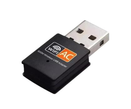 Imagem de Adaptador WiFi USB Dual Band 600Mbps Alta Velocidade 2.4GHz 5GHz