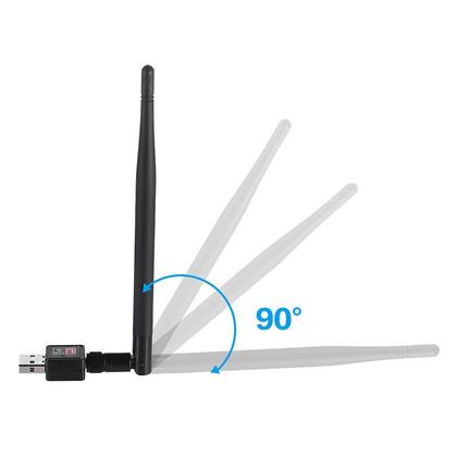 Imagem de Adaptador Wifi Usb Receptor Antena Wireless Pc E Note