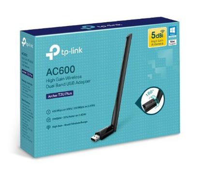 Imagem de Adaptador Wireless TP-Link USB 2.0 AC600 Archer T2U Plus