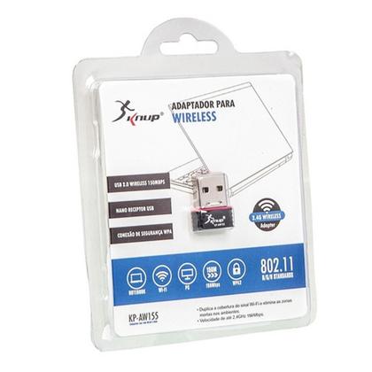 Imagem de Adaptador Wireless Usb Nano Wi-fi 2.4ghz 7 10 11 PlugnPlay