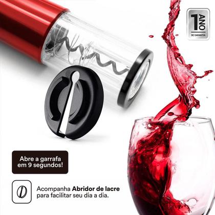 Imagem de Adega 24 Garrafas Climatizada Painel Touch EAC24G 127V com Abridor Elétrico Vermelho EOS