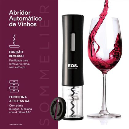 Imagem de Adega 24 Garrafas Climatizada Painel Touch EAC24G 220V com Abridor Elétrico Preto EOS