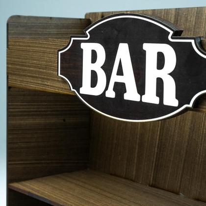 Imagem de Adega Bar Novo Barzinho De Parede Rustico Decoração em MDF Cantinho Do Churrasco