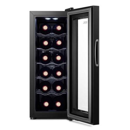 Imagem de Adega Climatizada 12 Garrafas Eletrônica Painel Touch Porta Full Glass Eae12 Bivolt - Eos B170962