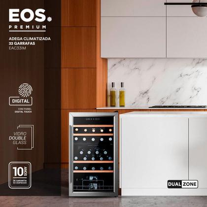 Imagem de Adega Climatizada 33 Garrafas Dual Zone EOS Premium Compressor EAC33IM 110V