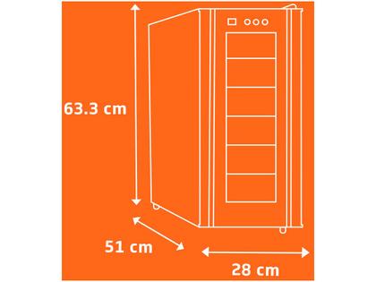 Imagem de Adega Climatizada Brastemp 12 Garrafas com Painel Touch All Black BZC12 B Preto