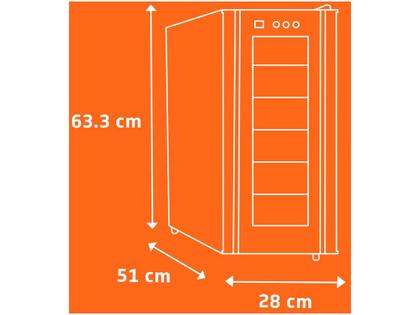 Imagem de Adega Climatizada Brastemp 12 Garrafas com Painel Touch All Black BZC12 B Preto