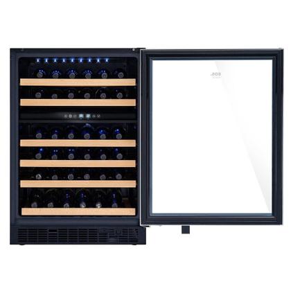 Imagem de Adega Climatizada de Embutir 51 Garrafas EOS Premium Dual Zone com Compressor e Porta Vidro e Inox ECE155A 220V