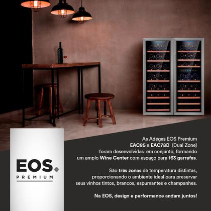 Imagem de Adega Climatizada de Embutir 85 Garrafas EOS Premium com Compressor EAC85 220V