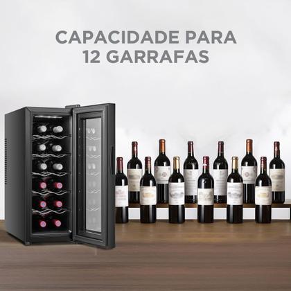 Imagem de Adega Climatizada de Vinho 12 Garrafas Bivolt Midea
