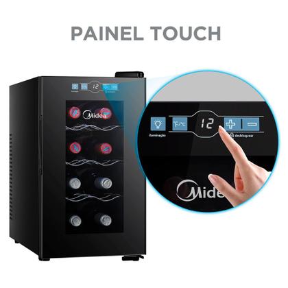 Imagem de Adega Climatizada de Vinho 8 Garrafas Bivolt Midea