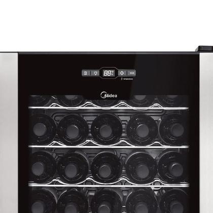 Imagem de Adega Climatizada de Vinhos Midea 34 Garrafas Preto 220V WBB342