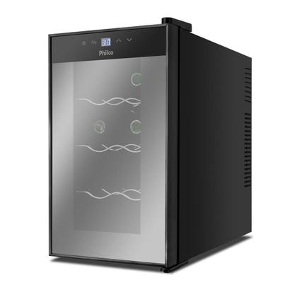 Imagem de Adega Climatizada de Vinhos Philco 8 garrafas Display Eletrônico Bivolt - PAD8