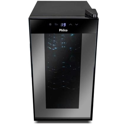 Imagem de Adega Climatizada Philco PAD8E 8 Garrafas Display Digital LED Controle Temperatura Bivolt