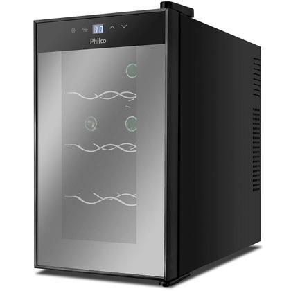 Imagem de Adega Climatizada Philco PAD8E 8 Garrafas Display Digital LED Controle Temperatura Bivolt
