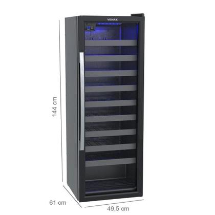 Imagem de Adega Climatizada Venax Piubella 200 209L Preto 127V