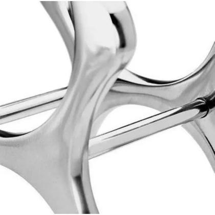 Imagem de Adega De Mesa Suporte Para Vinhos 6 Garrafas Em Aço Inox Top YK01