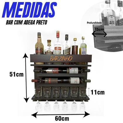 Imagem de Adega De Parede E Barzinho Whisky Cachaça Boteco Terapia Pr