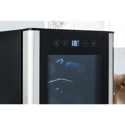 Imagem de Adega de Vinho Climatizada Electrolux 12 garrafas Uma Porta Acabamento em Alumínio (ACB12)