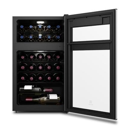 Imagem de Adega de Vinho Climatizada Electrolux 29 Garrafas com Dual Zone e Painel Digital (WDF29)