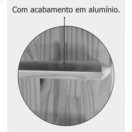 Imagem de Adega De Vinho De Madeira com Alumínio Suporte De Taça